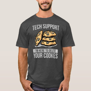 T-shirt Mens Je suis ici pour supprimer vos cookies