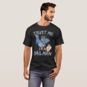 T-shirt Mens Je suis Mailman Postal Worker Mail Carrier (Devant entier)