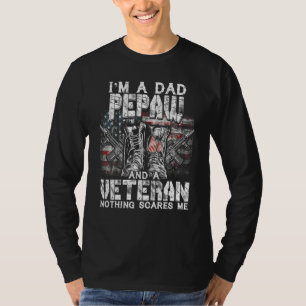 T-shirt Mens Je suis papa Pepaw Vétérinaire Rien ne me fai
