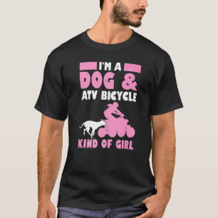 T-shirt Mens Je Suis Un Chien Et Un Vélo Atv Genre De Fill