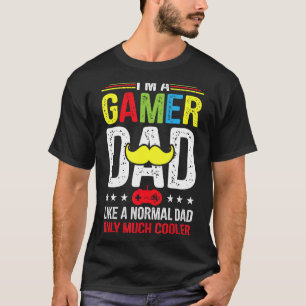 T-shirt Mens Je suis un gamer papa comme un papa normal je