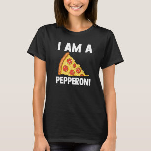 T-shirt Mens Je Suis Un Pepperoni Repas Italien Parfait Pe