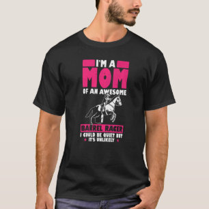 T-shirt Mens Je Suis Une Maman D'Un Épatant Raceur De Barr