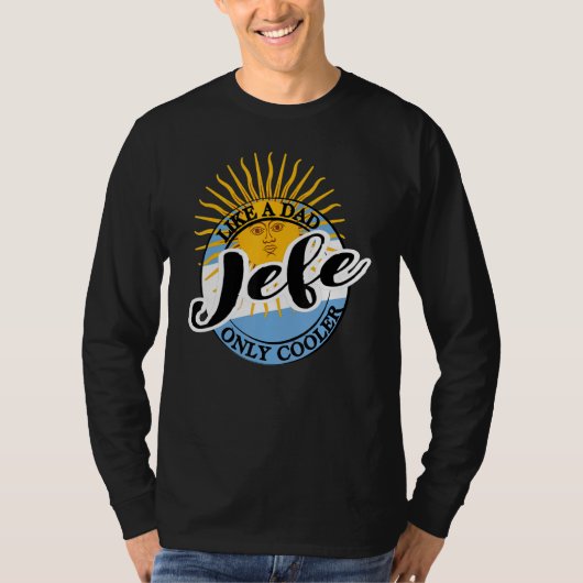 T-shirt Mens Jefe Dad in Spanish Argentina (Devant)