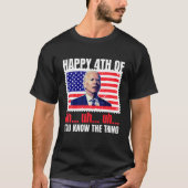 T-shirt Mens Joe Biden Confus Tee Funny Branché Joyeux Hap (Devant)