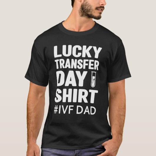 T-shirt Mens jour de transfert chance ivf papa ivf couple (Devant)