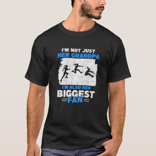 T-shirt Mens Jumping Triple Jump Track Et Field Grandpa O (Devant)