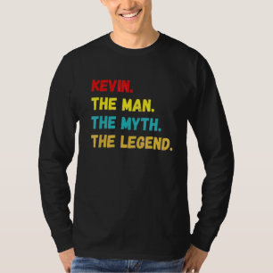 T-shirt Mens Kevin L'Homme Le Mythe La Légende
