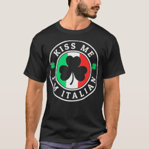 T-shirt Mens Kiss Me Im Italien Jour de la Saint Patrick I