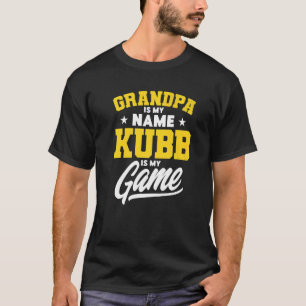 T-shirt Mens Kubb Grandpa Kubb Est Mon Jeu Kubb Player