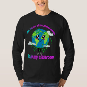 T-shirt Mens L'Avenir De La Planète Terre Est Dans Ma Clas