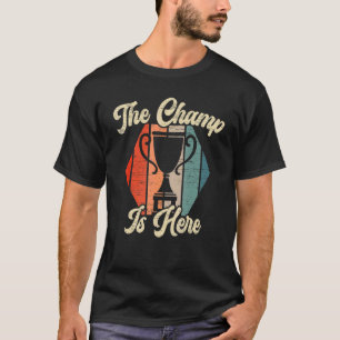 T-shirt Mens Le Champ est ici Champion de Football Imagina