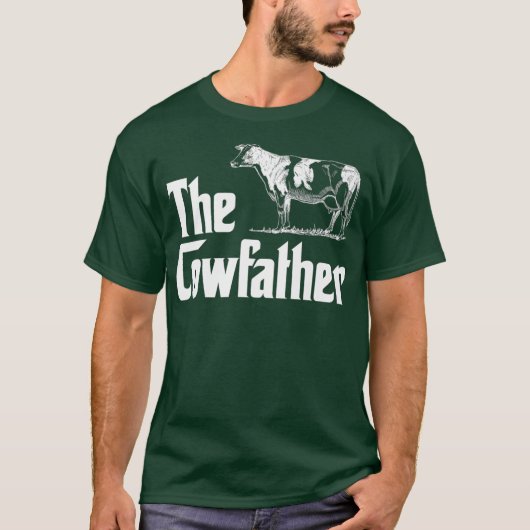 T-shirt Mens Le Cowfather Funny Agricole propriétaire de v (Devant)