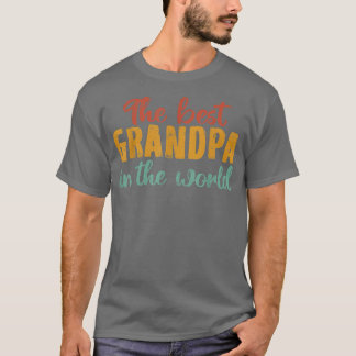 T-shirt Mens Le Meilleur Grand-Père Dans La Fête des pères
