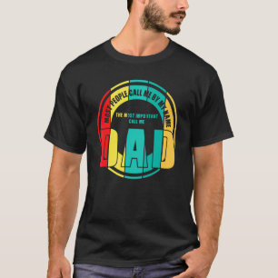T-shirt Mens Le Plus Important Appelez-Moi Papa