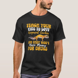 T-shirt Mens Leopard Gecko Pet Lizard Humour Enseigner Vot