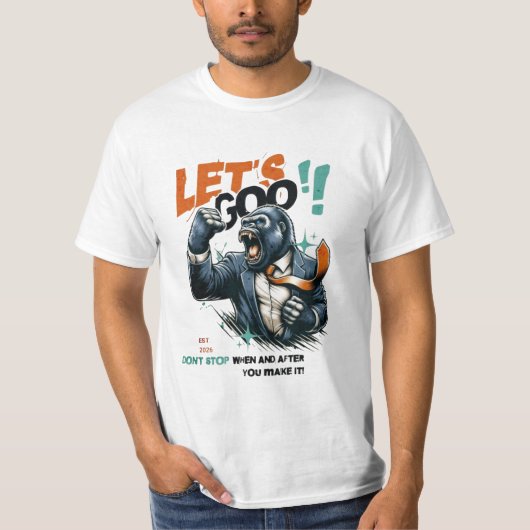 T-SHIRT MEN'S LET'S GOO LESSONS LEARN VALUE T SHIRT (Devant)