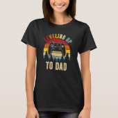 T-shirt Mens Leveling Up To Dad Father's Day Funny Gamer (Devant)