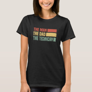 T-shirt Mens L'Homme Le Papa Le Technicien Entretien T