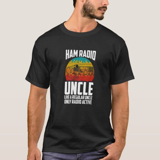 T-shirt Mens Like A Regular Uncle Only Radio Active Ham Ra (Devant)