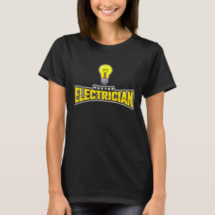 T-shirt Mens Lineman Light Bulb Electricity Master Electri