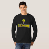 T-shirt Mens Lineman Light Bulb Electricity Master Electri (Devant entier)