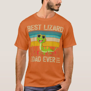 T-shirt Mens Lizard Vintage Drôle Meilleur Lizard Papa Jam