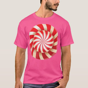 T-shirt Mens lollipop sucre de canne doux lollipop menthe