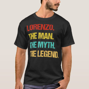 T-shirt Mens Lorenzo L'Homme Le Mythe La Légende