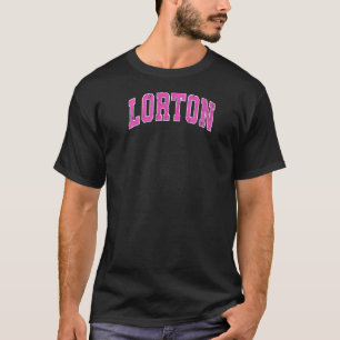T-shirt Mens Lorton Virginia Va Sport Vintage Design rose