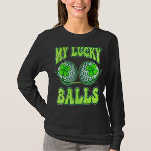 T-shirt Mens Lucky Golf Balls Idea Golfer Mens St Patron