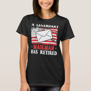 T-shirt Mens Mailman A Retraité Postal Worker Postman Del