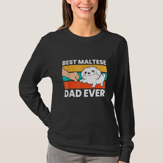 T-shirt Mens Maltese Dad Best Maltese Dad Ever (Devant)