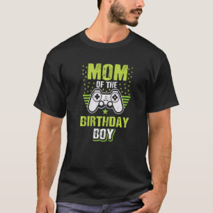 T-shirt Mens Maman Of The Birthday Boy Vidéo Jeu Joueur Ga