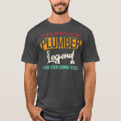 T-shirt Mens Man Myth Legend Plumber (Devant)