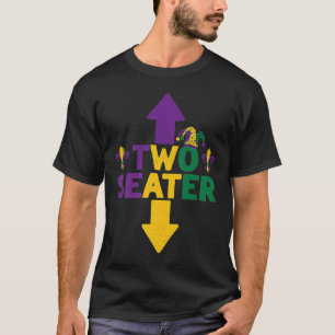 T-shirt Mens Mardi Gras Deux places Humour Adulte Mardi Gr