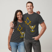 T-shirt Mens Mason Scottish Rite Split T Masonic Tee (Unisexe)