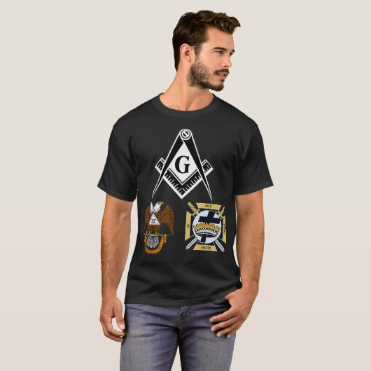 T-shirt Mens Mason Scottish York Rite T Masonic Tee (Devant entier)