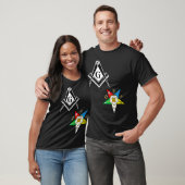 T-shirt MENS Mason Split Long T Masonic Eastern (Unisexe)