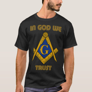 T-shirt Mens Masonic En Dieu Nous Confions Mason Shrine Gr