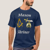 T-shirt Mens Masonic Shriner Split T Mason Shrine Noble (Devant)