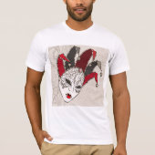 T-shirt Mens Masque Mardi Gras Carnaval (Devant)