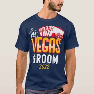 T-shirt Mens Matching Las Vegas Wedding Bride and Groom Ve