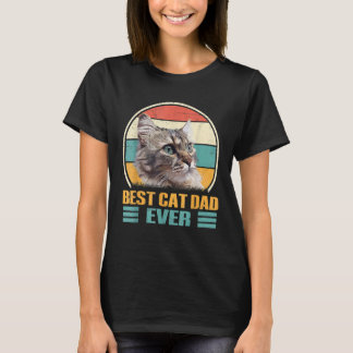 T-shirt Mens Meilleur chat Papa Jamais Chat Papa Papa Père