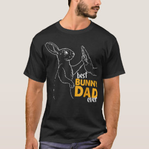 T-shirt Mens Meilleur Lapin Papa Jamais Rabin Papa Lapin P