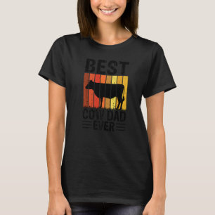 T-shirt Mens Meilleure Vache Papa Ever Vache Ferme agricol