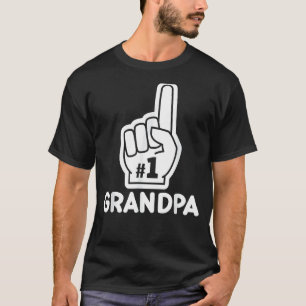 T-shirt Mens Mens 1 Grand-père Numéro Une Fête des pères 2