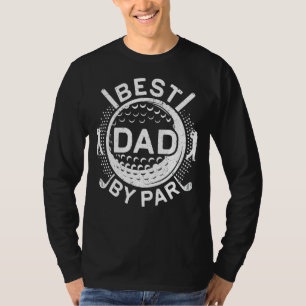 T-shirt Mens Mens Best Papa By Par Par Golf Fête des pères