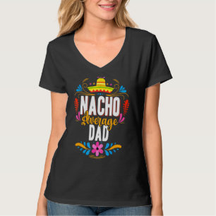 T-shirt Mens Mens Nacho Moyenne Papa Cinco De Mayo Mexicai