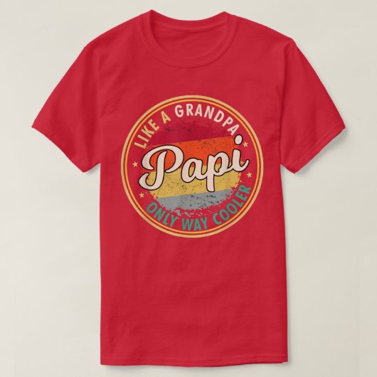 T-shirt Mens Mens Papi comme grand-père seulement chemin g (Design devant)